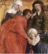 WEYDEN, Rogier van der Deposition (detail) oil